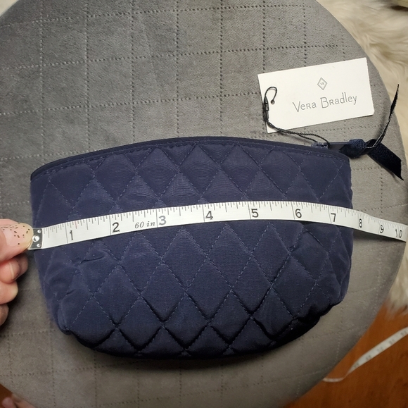 Vera Bradley Quilted Blue Cosmetic Pouch NWT - Picture 5 of 8